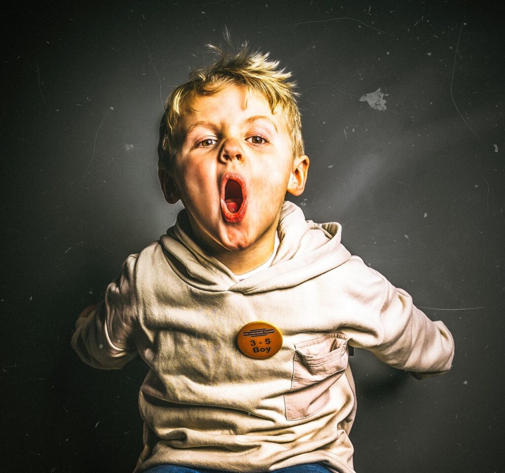boy, shouting, child, angry